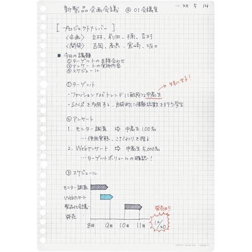 コクヨ キャンパス ルーズリーフｂｉｚ 方眼罫 ｂ５ カウモール 通販 Paypayモール