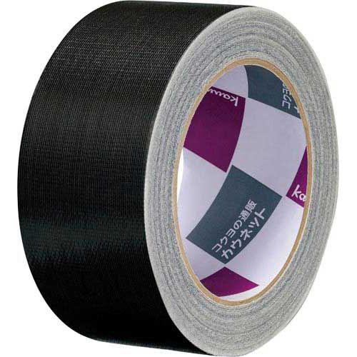 カウコレ プレミアム 布テープ 手が痛くなりにくいカドなしカラー布テープ黒 ３０巻 梱包 テープ カウモール カウモール 通販