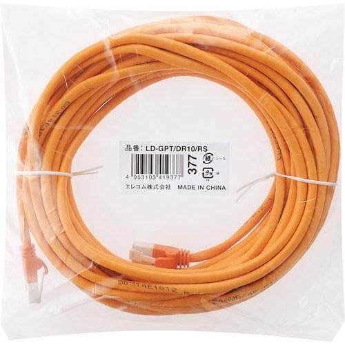 エレコム ＬＡＮケーブル カテ６ オレンジ １０ｍ カウモール - 通販 