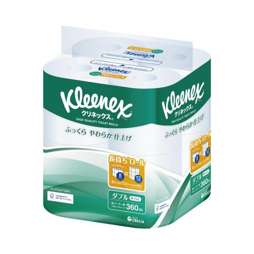 日本製紙クレシア クリネックスコンパクト ダブル45m 8個×4