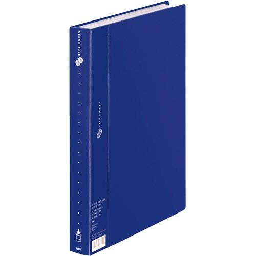 プラス クリアーＦスーパーエコノミーＡ４縦　６０Ｐ紺１０冊