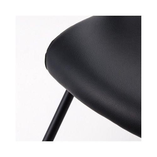 ＣＬＯＶＥ フランチェアレザータイプ黒脚背カバー無　座黒２脚_2