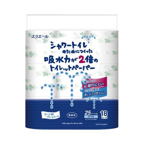 大王製紙 シャワートイレ 無香料 ダブル25m 18R : カウモール