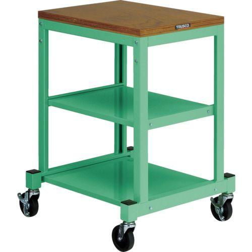 申込期間12月10日13時まで_トラスコ中山 ＢＮ型小型作業台４５０Ｘ６００キャスター付ＹＧ色_取寄商品