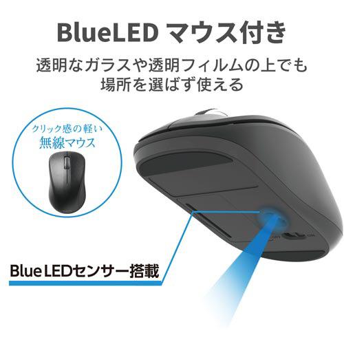 エレコム 薄型無線フルキーボードマウス付　メンブレン　黒｜kaumall｜07