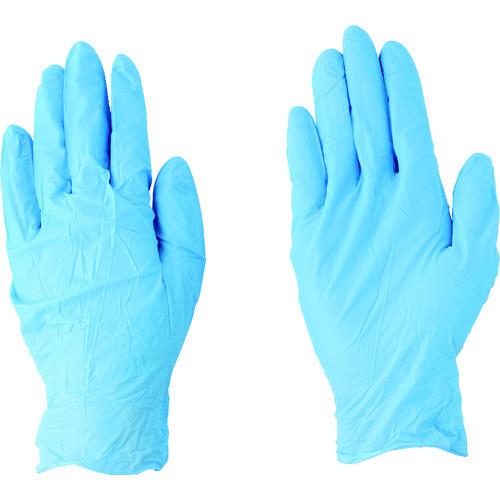 川西工業 ニトリル手袋　＃２０４１　ブルー粉無Ｌ　１００枚入
