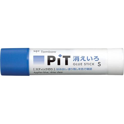 トンボ鉛筆 スティックのり消えいろピットS 約10g 5本