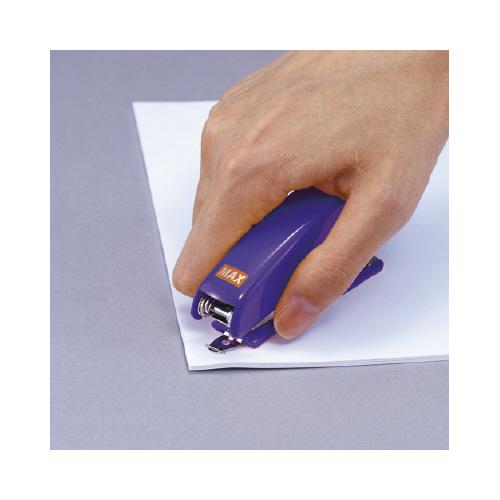 マックス コンパクトホッチキス20枚とじ ブルー : カウモール - 通販