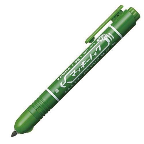 ゼブラ 油性マーカー マッキーノック 細字 緑 : カウモール - 通販