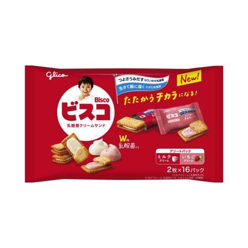 江崎グリコ ビスコアソートパック 16袋入×3 : カウモール - 通販