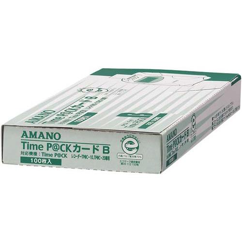 アマノ タイムパックカードＢ　４欄印字　１００枚入｜kaumall｜02