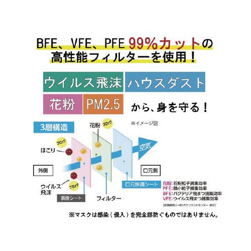 アイリスオーヤマ プリーツマスク　ふつう　４０枚入（個包装）×１０｜kaumall｜03