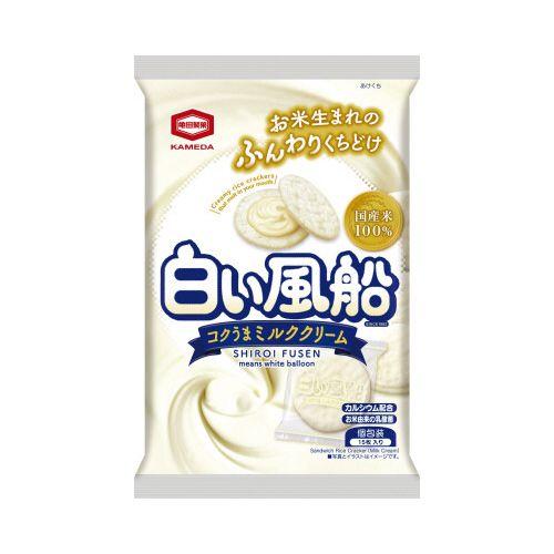 九港大戦　ムーンガールホワイト　新品 亀田製菓 白い風船ミルククリーム15枚 : カウモール - 通販 - Yahoo