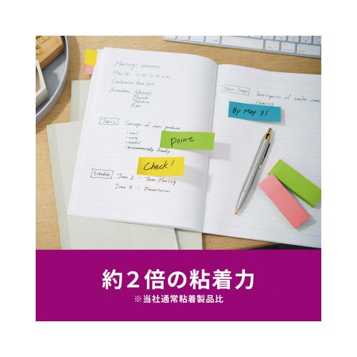 スリーエム ジャパン ポストイット強粘着マルチカラー8 75×25 8