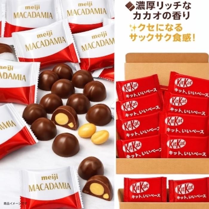 バレンタイン 明治 マカダミアチョコレート 20個 ＆ ネスレ キット