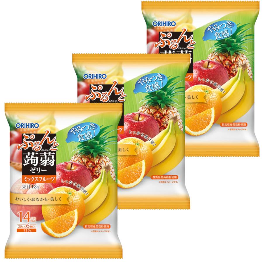 エミ　オリヒロセット 3個セット】オリヒロ やみつき食感！ぷるんと蒟蒻ゼリーパウチ