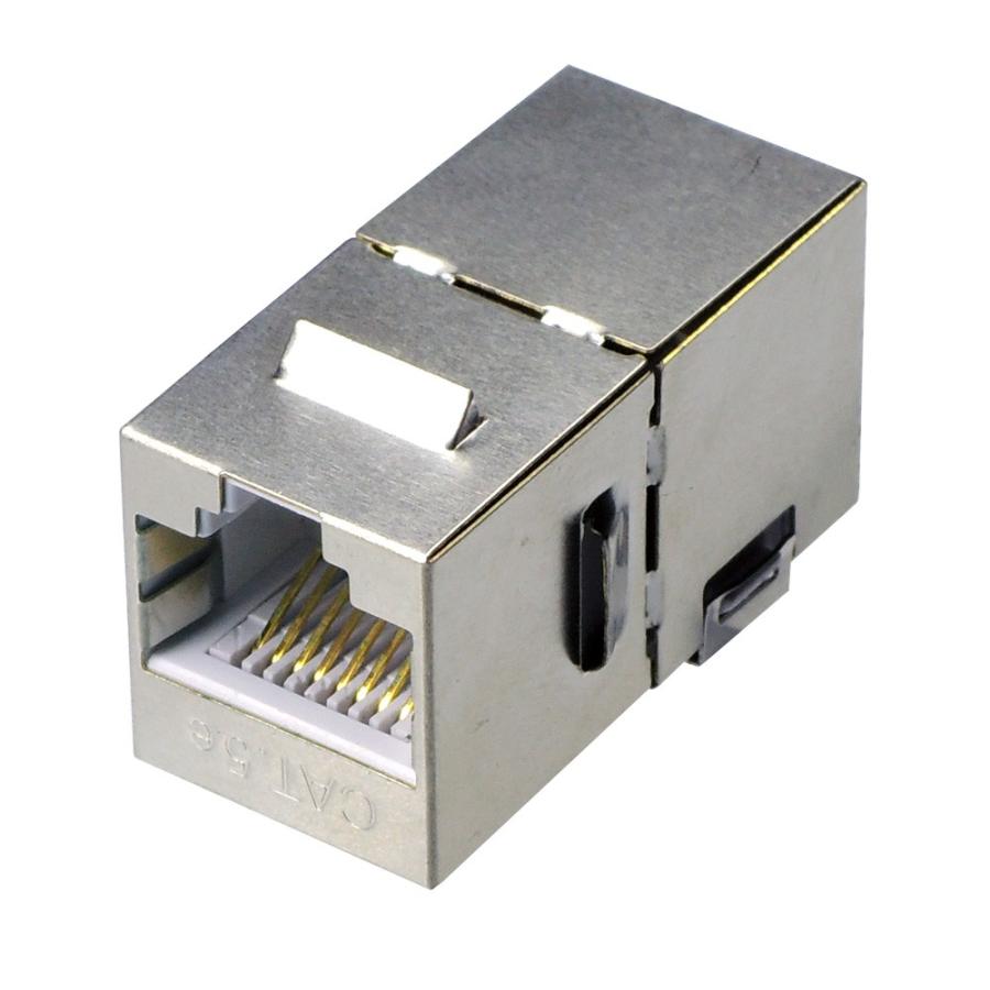 LAN延長コネクタ Cat5e 金属シールド ギガビット対応 カテゴリー5e