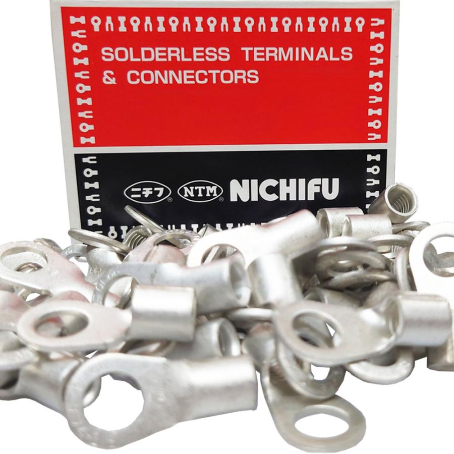 ニチフ（NICHIFU） 14SQ KIV ケーブル 100cm 赤黒セット 端子 R14-10