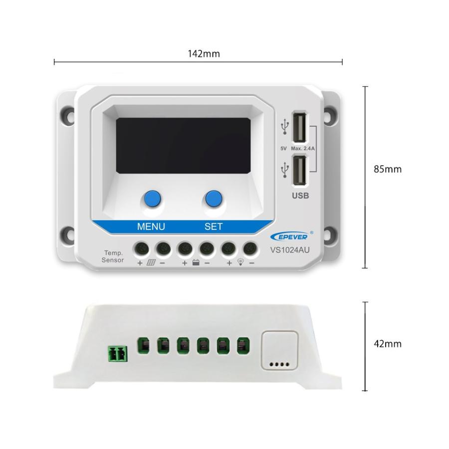 50W ソーラー充電 20Ah バッテリーセット 12Vシステム DC12V 発電 蓄電 USB充電｜kausmedia｜05