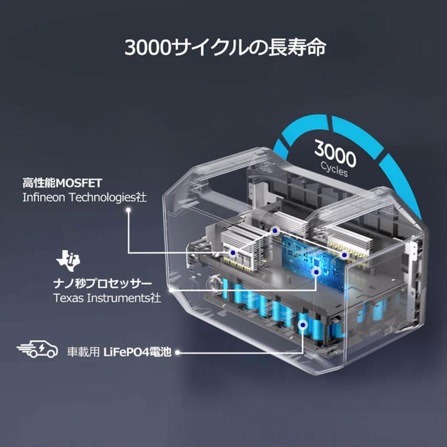 RENOGY（レノジー） ポータブル電源1000 998Wh 24000mAh 正弦波 50