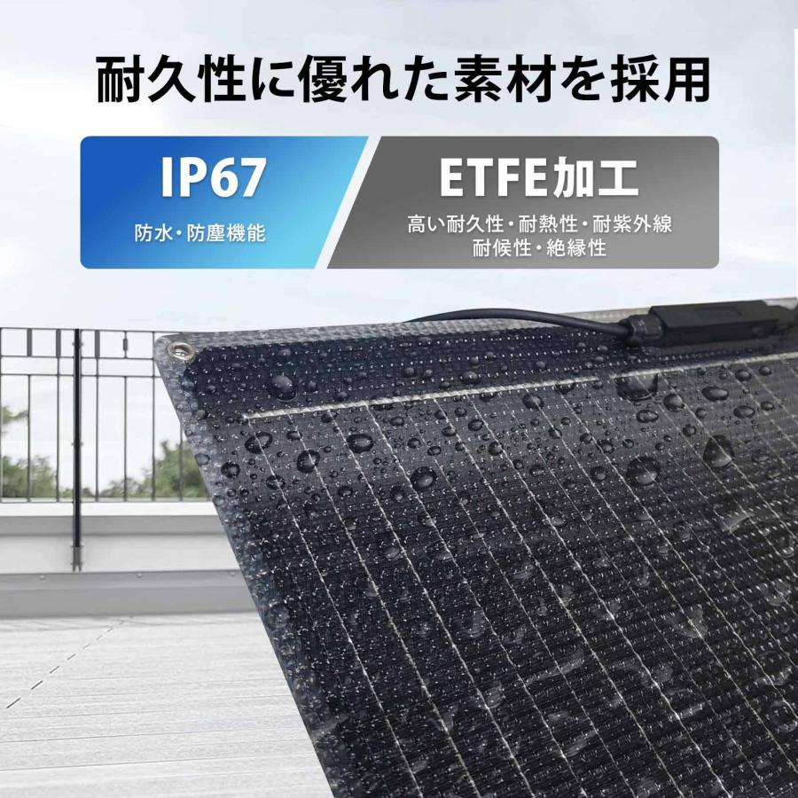 KAUSMEDIA（カウスメディア） 24V バッテリー 100W ソーラーパネル