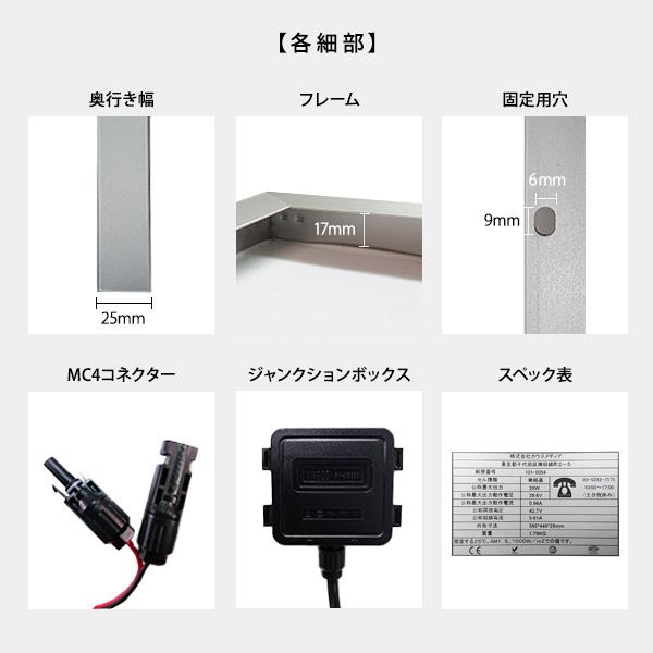 24V 20W ソーラーパネル 2.5SQ ケーブルセット ソーラー 充電 蓄電 発電  船舶 ヨット ボート 【Ｊａｃｋｅｒｙ】 維持充電