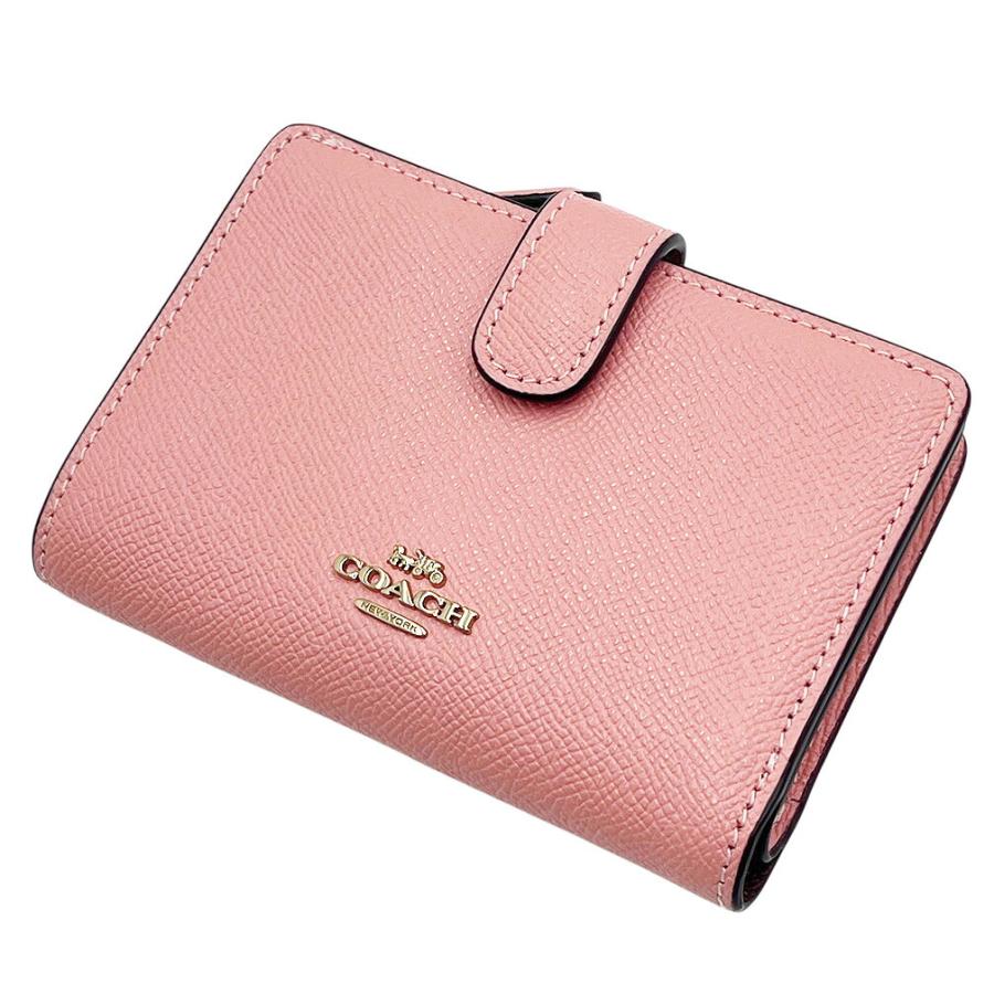 COACH 二つ折り財布 コーラルピンク　　　新品未使用 COACH（コーチ） 二つ折り財布 レディース ミディアム財布 F11484