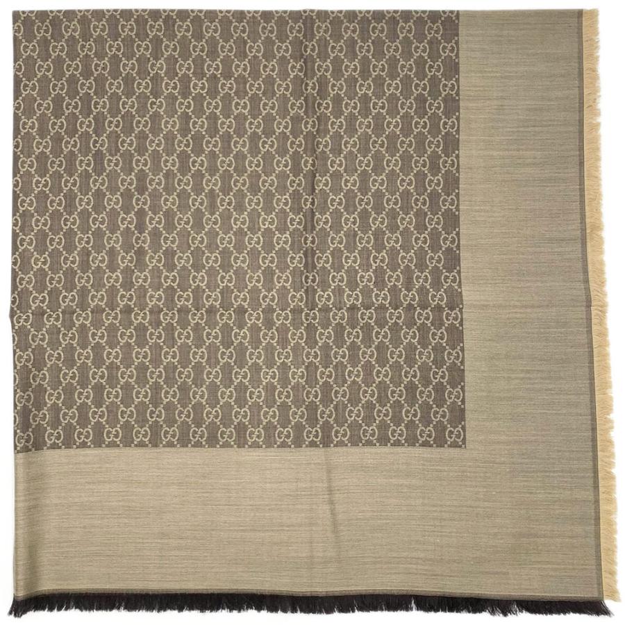 GG グッチ ショール GUCCI 大判 正方形 ストール ライト ウール シルク