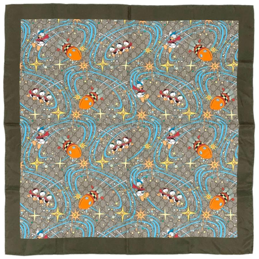 GG グッチ スカーフ 649635-9769 GUCCI × DISNEY ディズニー シルク