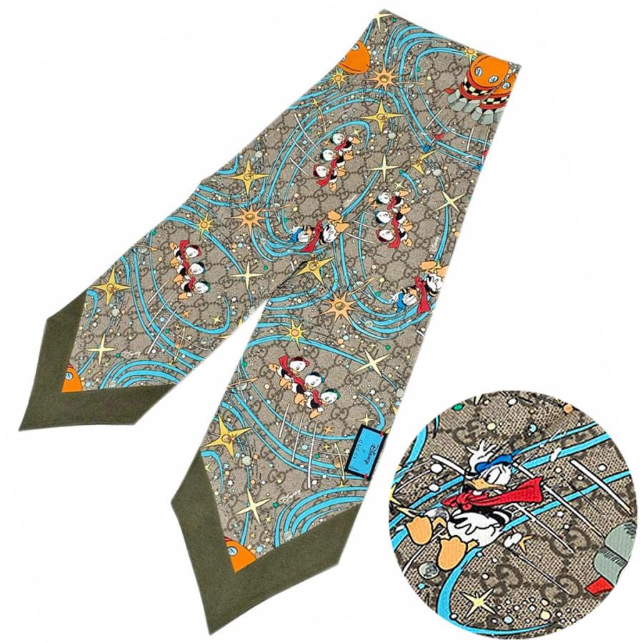 GG グッチ スカーフ 649641-9769 GUCCI DISNEY ディズニー リボン