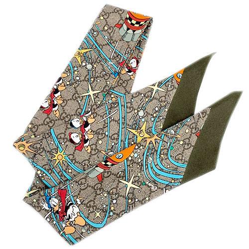 GG グッチ スカーフ 649641-9769 GUCCI DISNEY ディズニー リボン