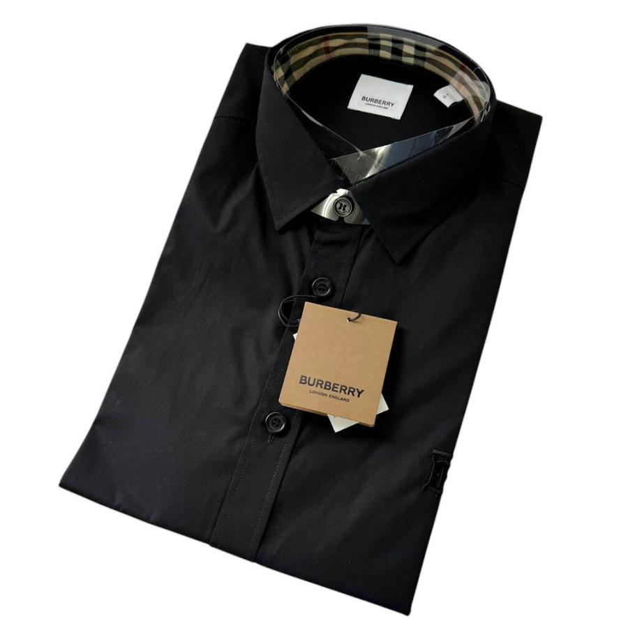 バーバリー ポロシャツ シャツ ブラック 黒 ノバチェック 半袖シャツ 現行 BURBERRY BLACK LABEL バーバリーブラックレーベル ポロシャツ