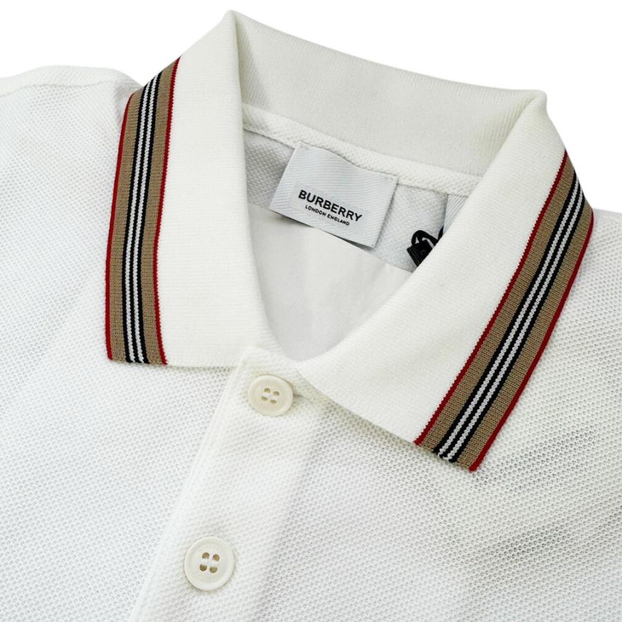 未使用 バーバリー ポロシャツ BURBERRY メンズ アパレル トップス 半袖 コットン 100％ ホワイト 白 XS SS 8056225