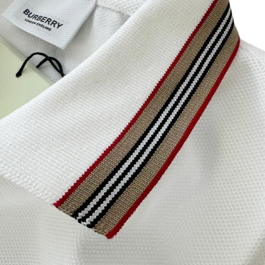 未使用 バーバリー ポロシャツ BURBERRY メンズ アパレル トップス 半袖 コットン 100％ ホワイト 白 XS SS 8056225