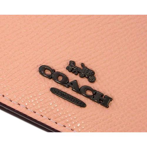 [3329]　未使用　＊コーチ＊　名刺入れ　カードケース　ピンク　87254 COACH（コーチ） 未使用 名刺入れ 87254-V5S9W マチ付き カードケース