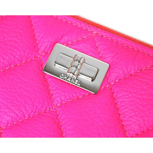 シャネル バッグ CHANEL A82725 クラッチバッグ セカンドバッグ マチなし スリム 薄型 2.55 ポーチ マトラッセ ピンク レディースの画像