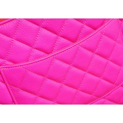 シャネル バッグ CHANEL A82725 クラッチバッグ セカンドバッグ マチなし スリム 薄型 2.55 ポーチ マトラッセ ピンク レディースの画像
