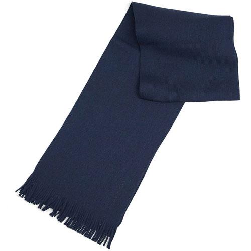【美品】HUGO BOSS マフラー カシミヤ 100% ヒューゴボス 紺色 HUGO BOSS（ヒューゴ・ボス） マフラー メンズ フリンジ ウール 100