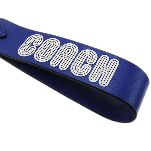【新品】コーチ キーリング キーホルダー ループ キー フォブ パッチ ブルー COACH - コーチ キーホルダー ループ キー フォブ ウィズ コーチ