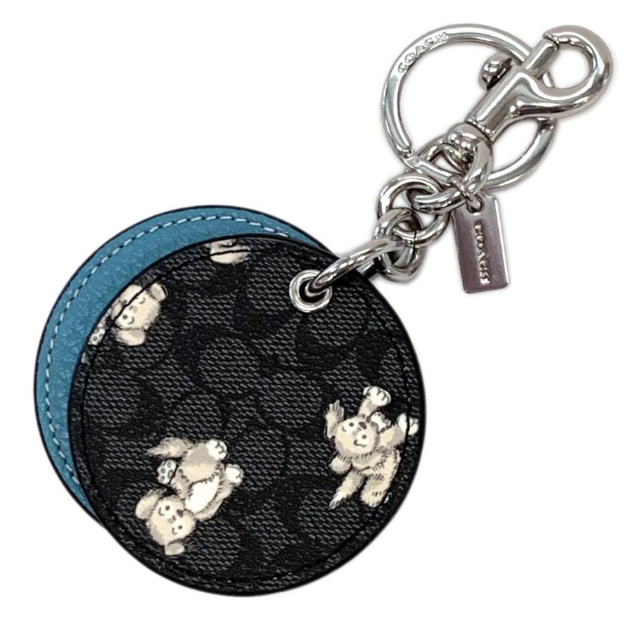 COACH] ミラー付きキーホルダー バッグチャーム (犬) CC477
