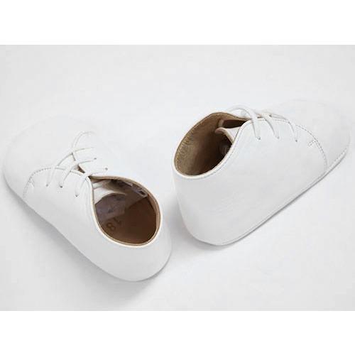 未使用 エルメス ファーストシューズ HERMES ベビー 靴 H101635M01 PAIRE DE CHAUSSONS PAF アニョー・プロンジェ ホワイト 白 わけありの画像