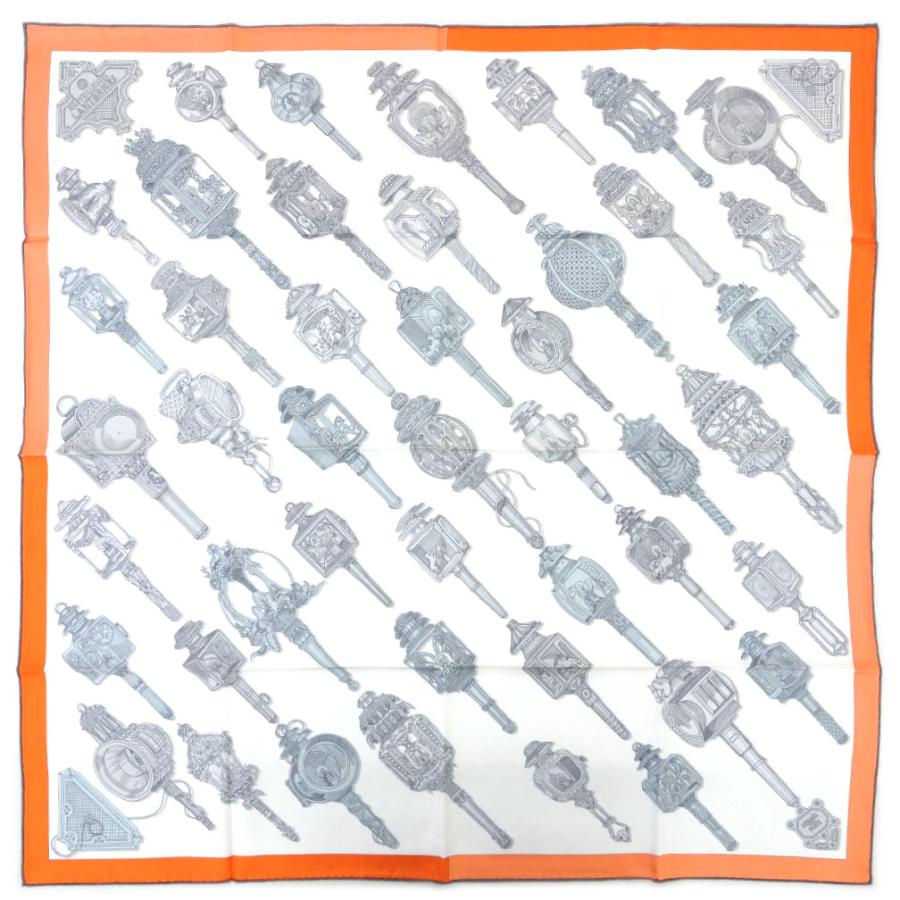 HERMES 未使用 エルメス スカーフ H003081S21 カレ90 シルク