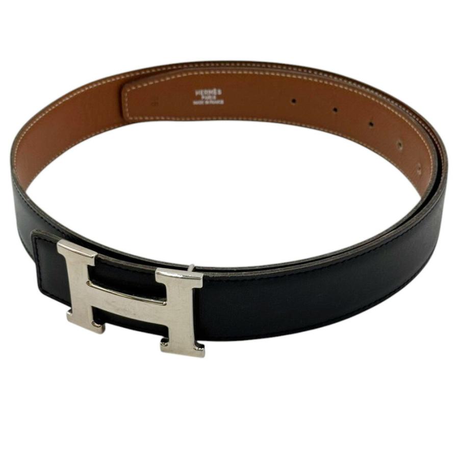 HERMES エルメス　コンスタンス H ベルト 黒/茶色リバーシブル　レザー HERMES エルメス ベルト レザー コンスタンス Hベルト サイズ90