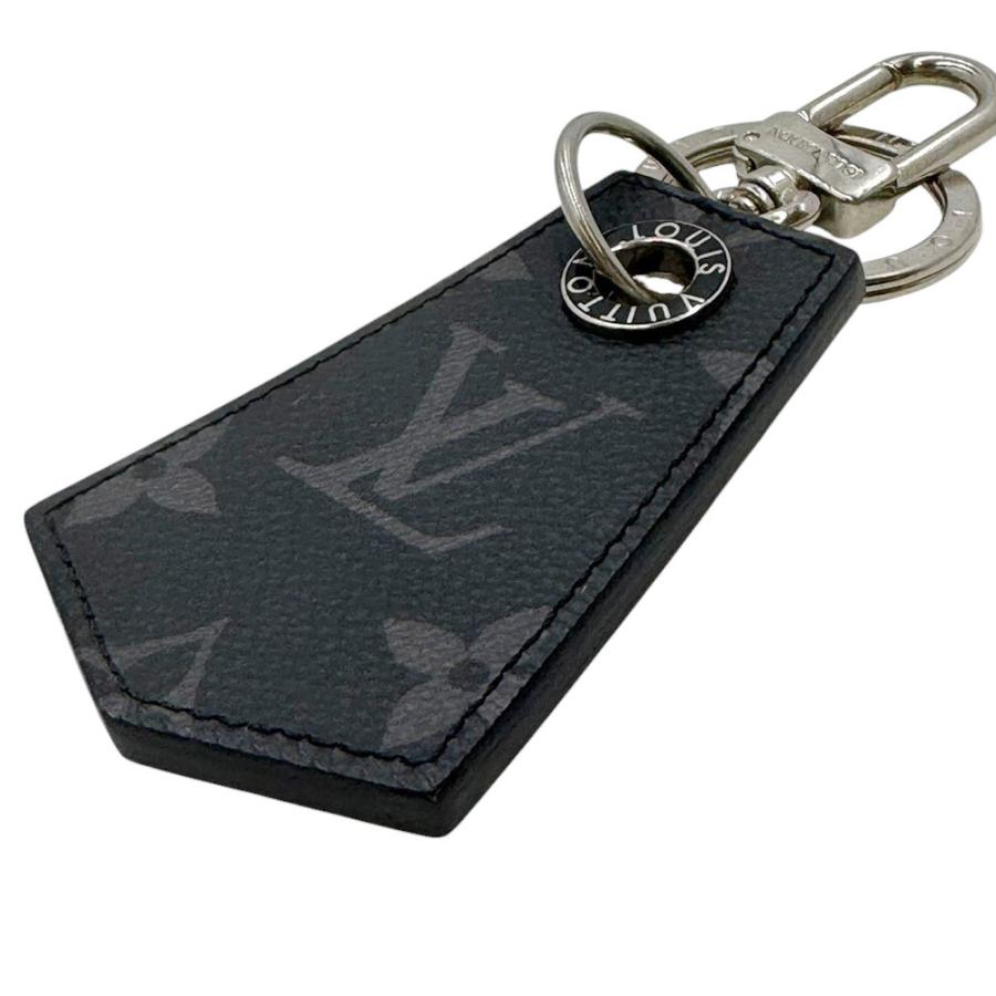 ルイヴィトン アンシャッペ エクリプス モノグラム キーホルダー キーリング 黒 LOUIS VUITTON ルイヴィトン モノグラム・エクリプス