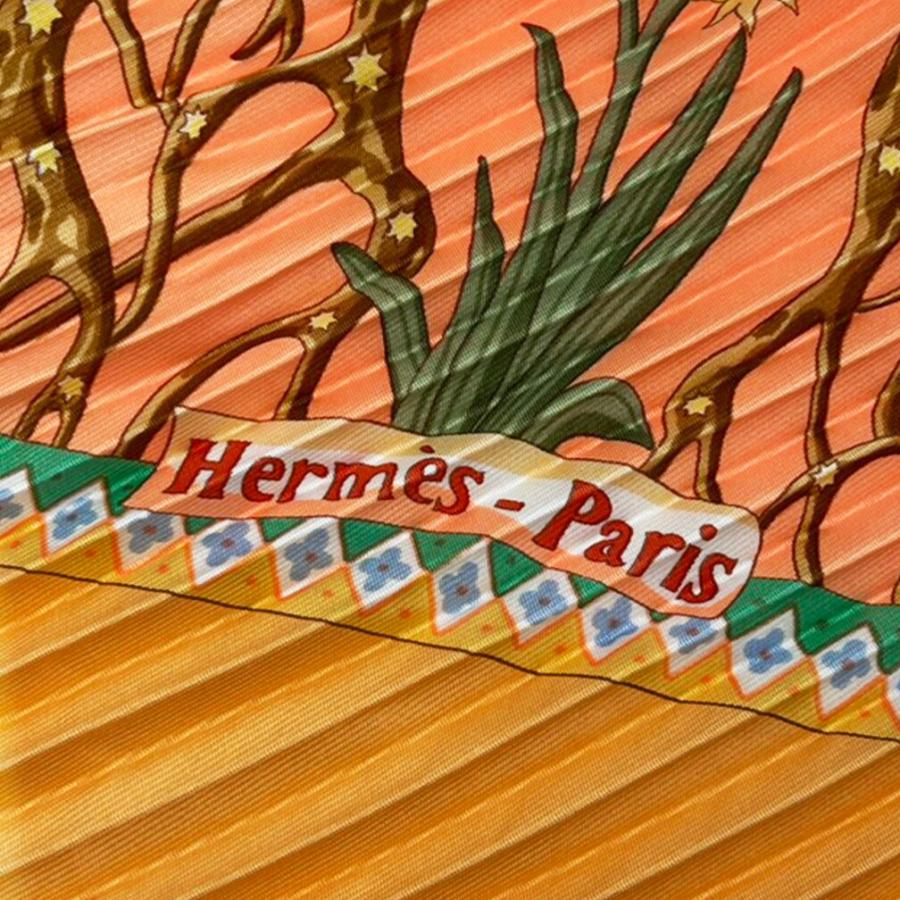 HERMES（エルメス） 極美品 スカーフ プリーツ カレ プリーツスカーフ