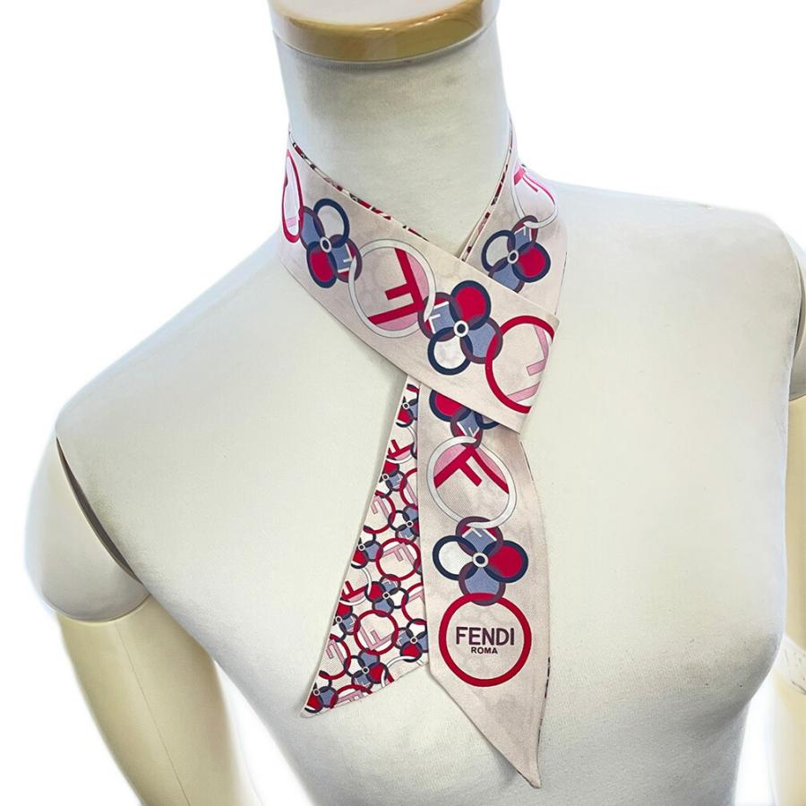 FENDI（フェンディ） スカーフ ラッピー シルク リボンスカーフ ナロー