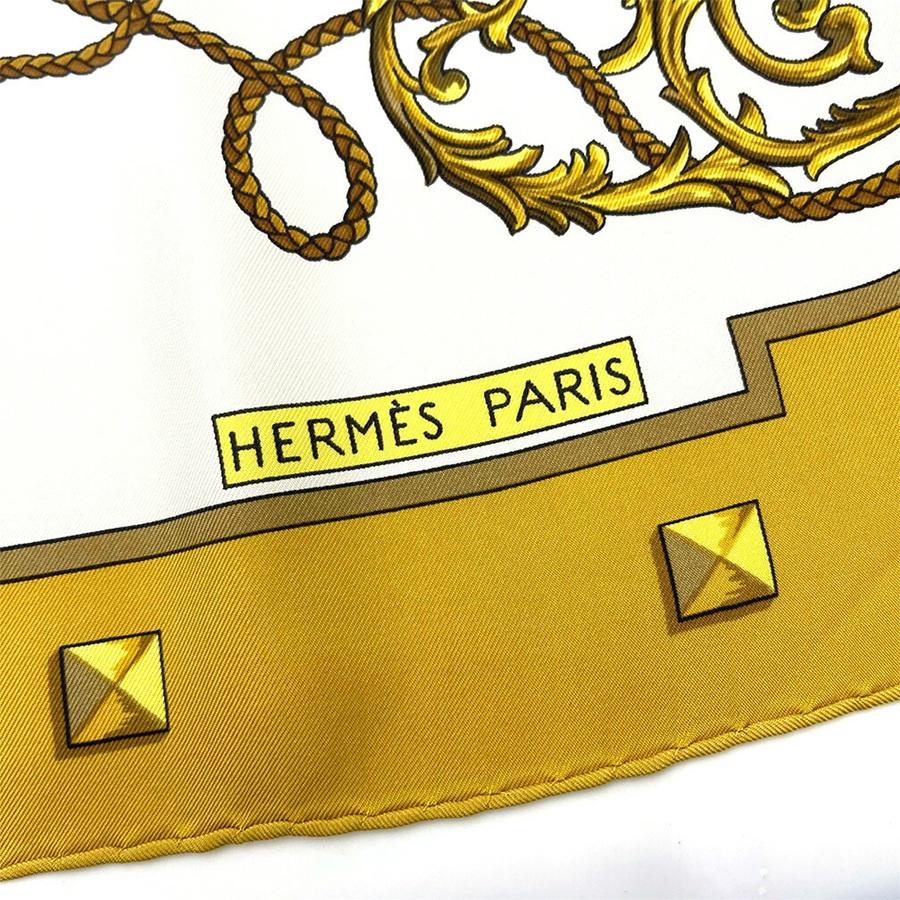 エルメス HERMES スカーフ カレ90 シルク100% HERMES（エルメス） スカーフ カレ90 90cm シルク 100％ LES CLES THE