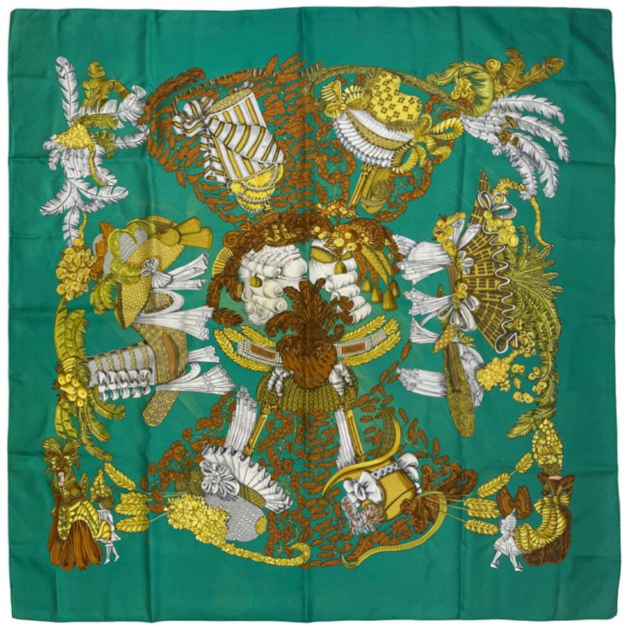 HERMES（エルメス） スカーフ カレ90 90cm シルク 100％ chapeau 脱帽