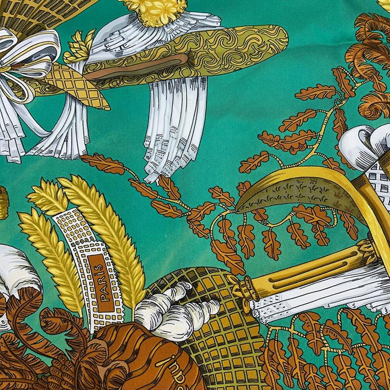 HERMES（エルメス） スカーフ カレ90 90cm シルク 100％ chapeau 脱帽