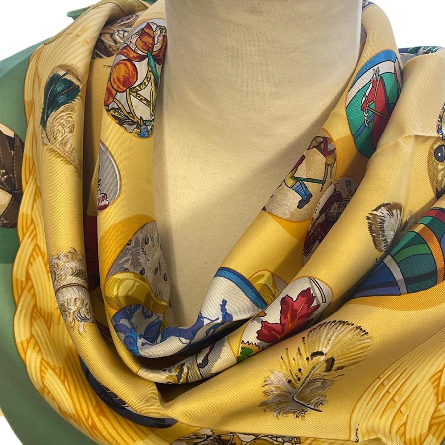 HERMES スカーフ 約90cm HERMES（エルメス） スカーフ カレ90 90cm シルク 100％ Couvee d